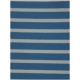 LuLaRoe Carly (Medium) White Stripes on Blue