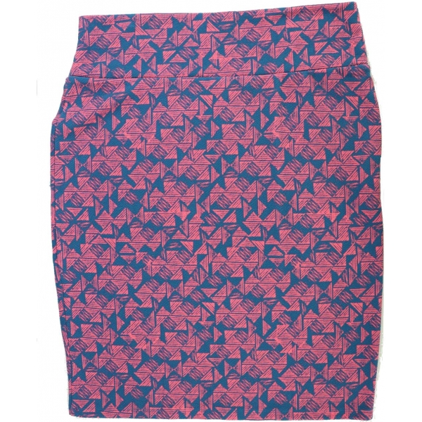 LuLaRoe Cassie (2XL) Red blue patterns