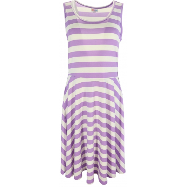 LuLaRoe Nicki (Medium) Purple White Stripes